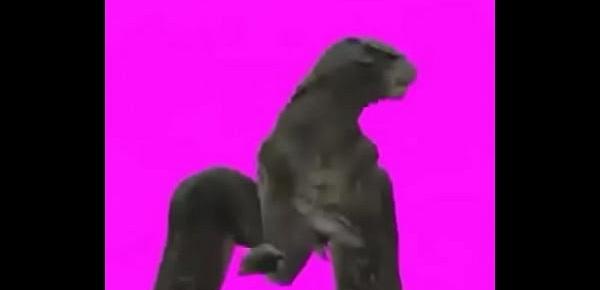  Baila de dinosaurio antes del apareamiento